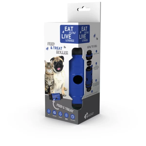 Eat Slow Live Longer Feed & Treat Roller S - Blauw