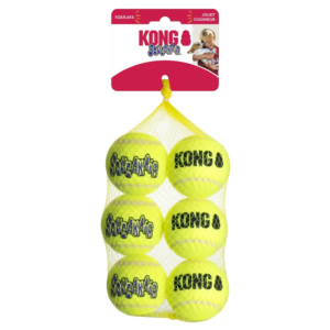 Kong SqueakAir Tennisballen - 6 pack