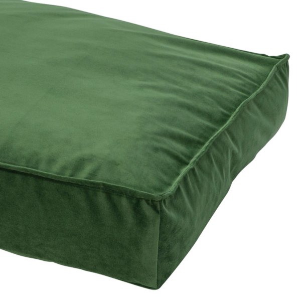 Madison Velours Lounge Cushion - Velvet Green